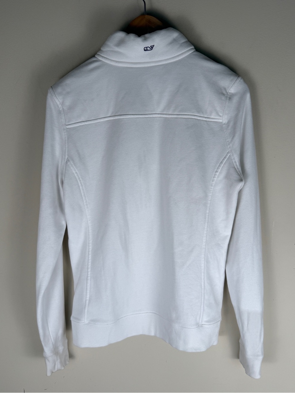 Vineyard Vines Women's San Francisco 49er's White 1/4 Zip Sweatshirt NFL EUC SM - Picture 2 of 11